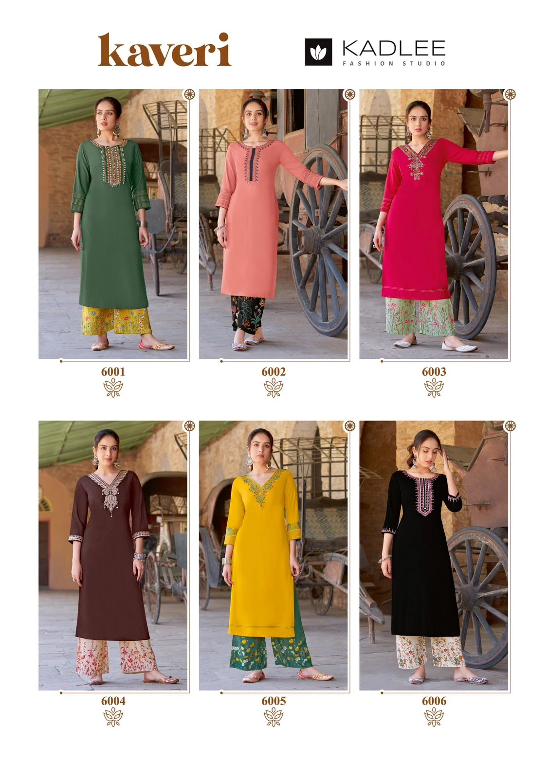Kadlee Kaveri Heavy Rayon Wholesale Kurti with Pant Catalog — Wholesale Kurtis, Kadlee Fashion Studio wholesale from Surat — Photo 7